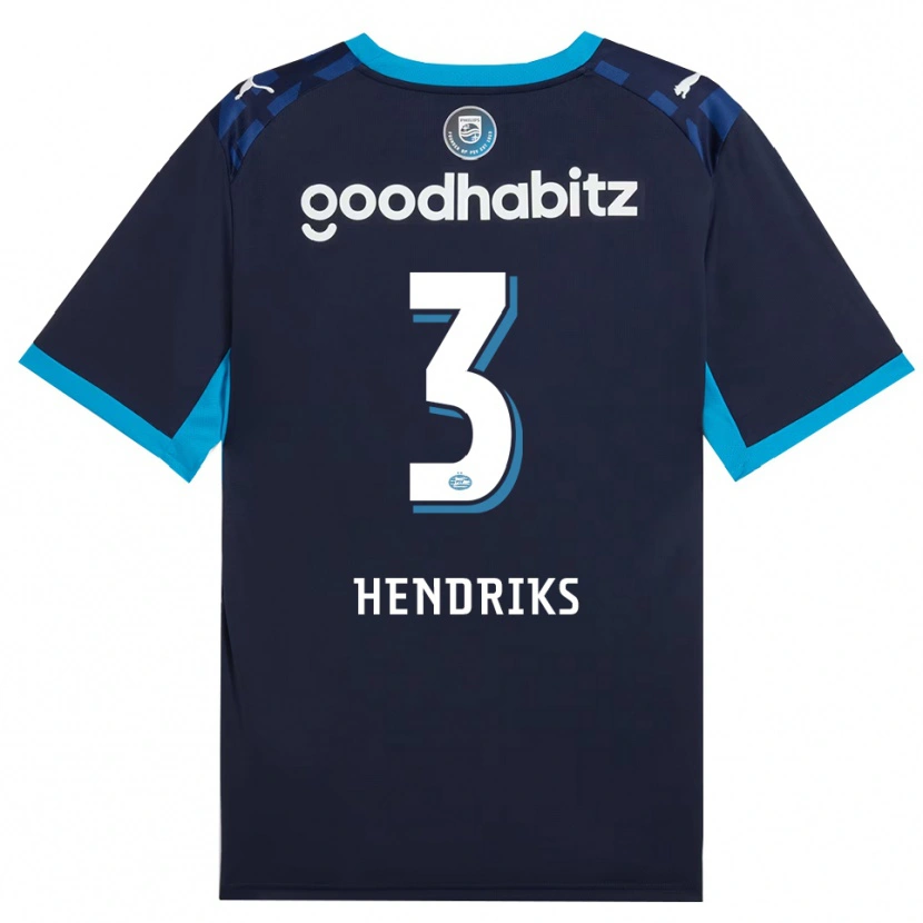 Danxen Hombre Camiseta Gwyneth Hendriks #3 Azuldodger Azulreal Equipación Tercera 2026/27 La Camisa México