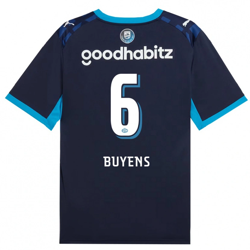 Danxen Hombre Camiseta Mathieu Buyens #6 Azuldodger Azulreal Equipación Tercera 2026/27 La Camisa México