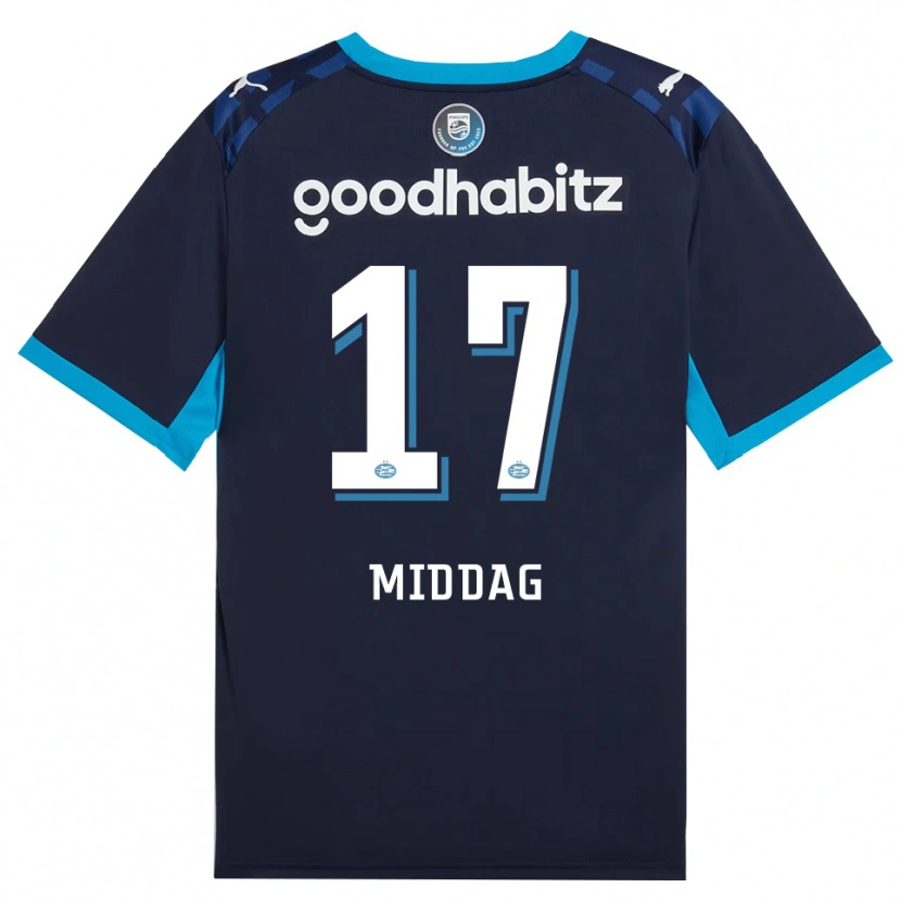 Danxen Hombre Camiseta Isai Middag #17 Azuldodger Azulreal Equipación Tercera 2026/27 La Camisa México