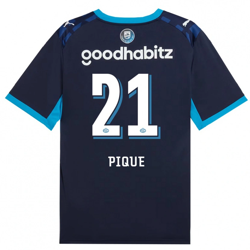 Danxen Hombre Camiseta Naomi Piqué #21 Azuldodger Azulreal Equipación Tercera 2026/27 La Camisa México