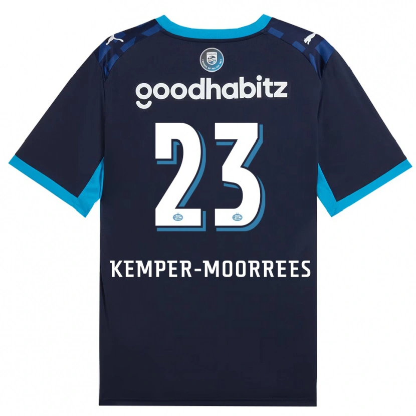 Danxen Hombre Camiseta Myrthe Kemper-Moorrees #23 Azuldodger Azulreal Equipación Tercera 2026/27 La Camisa México