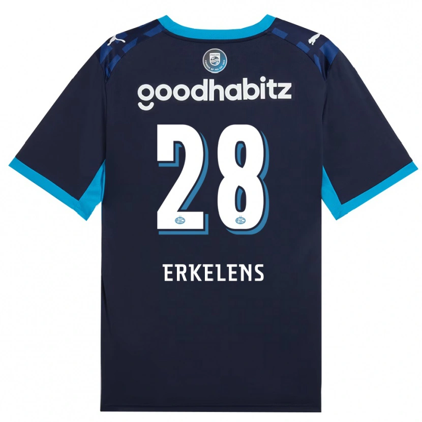 Danxen Hombre Camiseta Kwint Erkelens #28 Azuldodger Azulreal Equipación Tercera 2026/27 La Camisa México