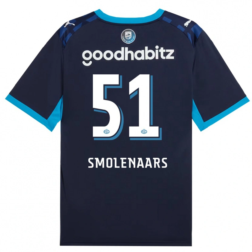 Danxen Hombre Camiseta Tijn Smolenaars #51 Azuldodger Azulreal Equipación Tercera 2026/27 La Camisa México
