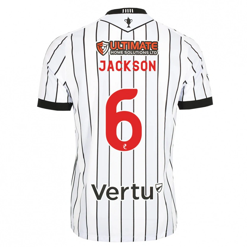 Danxen Hombre Camiseta Louis Jackson #6 Blanco Negro Rojo 1ª Equipación 2026/27 La Camisa México