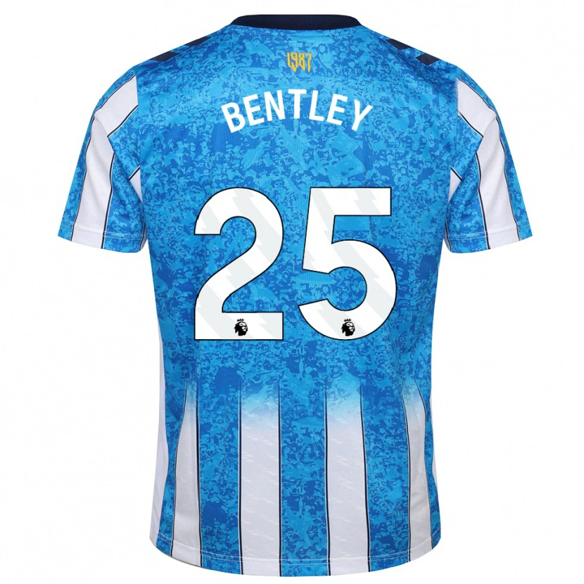 Danxen Hombre Camiseta Daniel Bentley #25 Blanco Azul Naranja 1ª Equipación 2026/27 La Camisa México