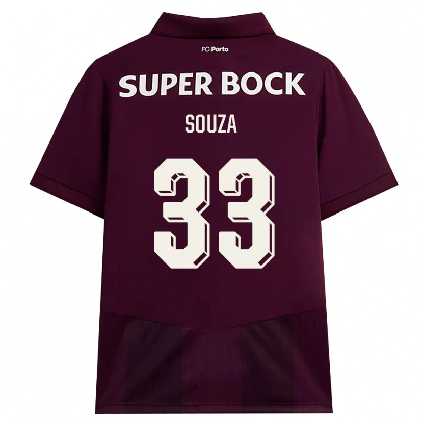 Danxen Hombre Camiseta João Victor De Souza Menezes #33 Blanco Borgoña Blanco 2ª Equipación 2026/27 La Camisa México