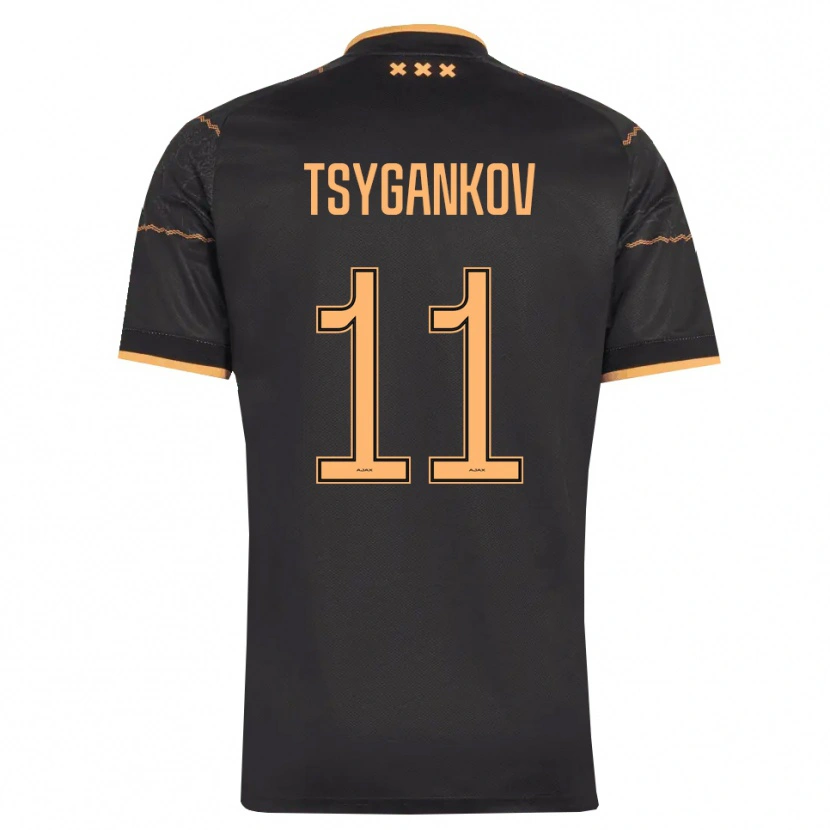 Danxen Hombre Camiseta Viktor Tsygankov #11 Negro Naranja 2ª Equipación 2026/27 La Camisa México