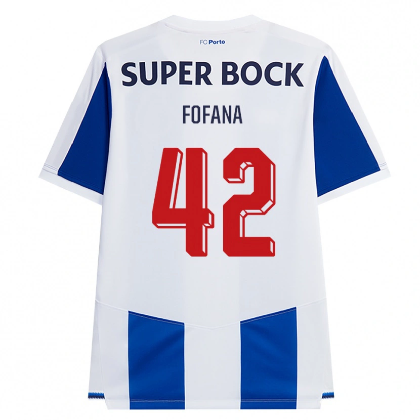 Danxen Hombre Camiseta Seko Fofana #42 Azul Blanco Rojo 1ª Equipación 2026/27 La Camisa México