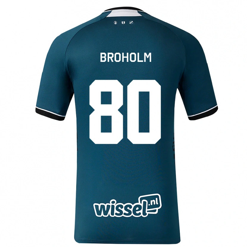 Danxen Hombre Camiseta Marius Broholm #80 Grisardodarkslategray Blanco 2ª Equipación 2026/27 La Camisa México
