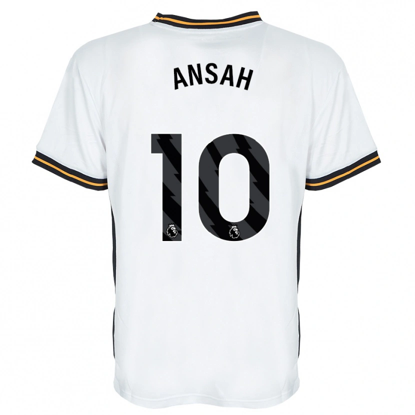 Danxen Hombre Camiseta Ilyas Ansah #10 Blanco Naranja Negro 2ª Equipación 2026/27 La Camisa México