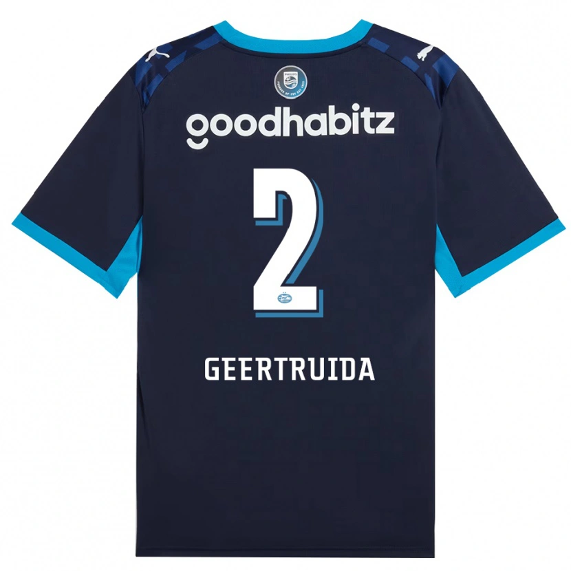 Danxen Hombre Camiseta Lutsharel Geertruida #2 Azuldodger Azulreal Equipación Tercera 2026/27 La Camisa México