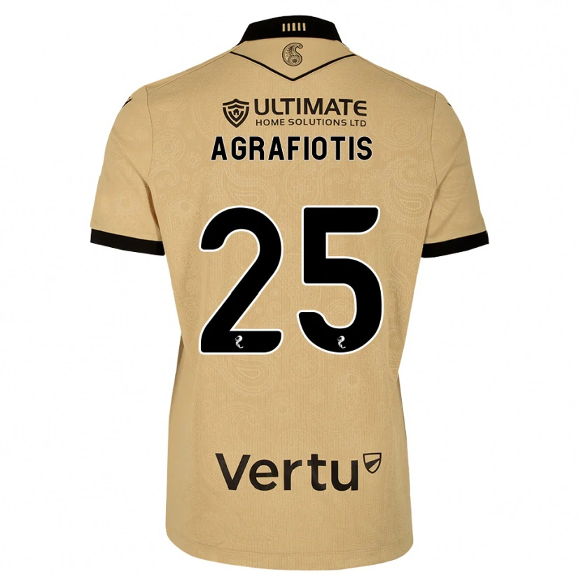 Danxen Hombre Camiseta Nikolas Agrafiotis #25 Madera De Burlón Negro 2ª Equipación 2026/27 La Camisa México