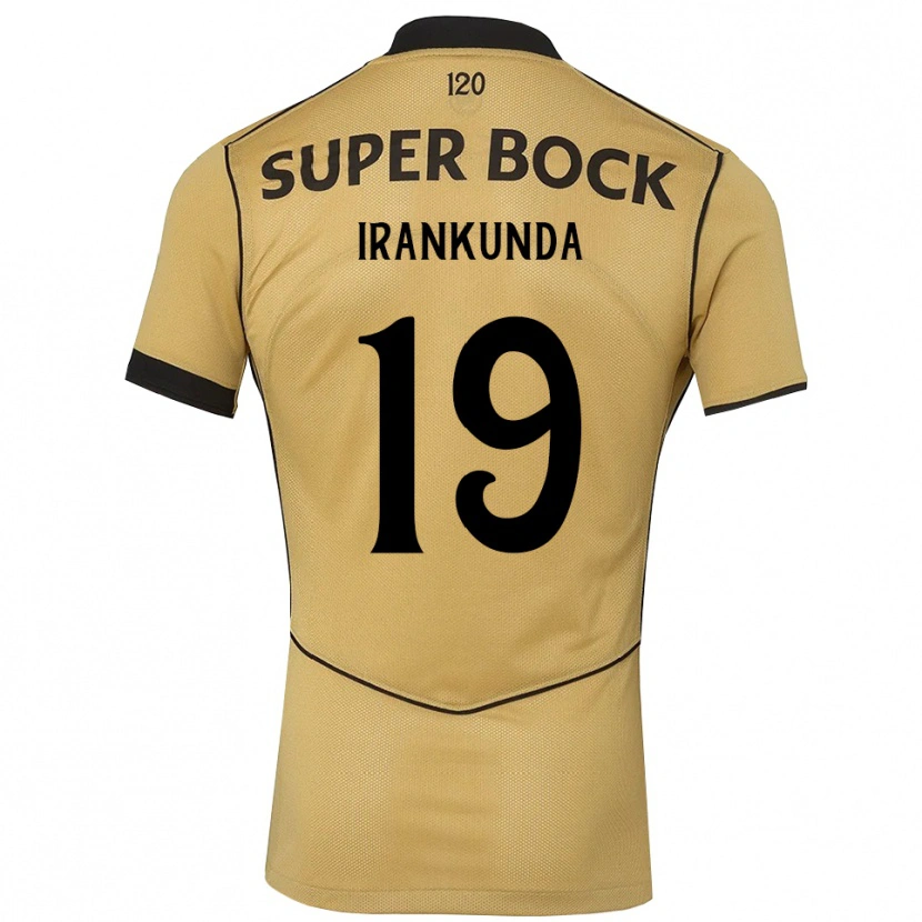Danxen Hombre Camiseta Nestory Irankunda #19 Goldenrod Negro 2ª Equipación 2026/27 La Camisa México