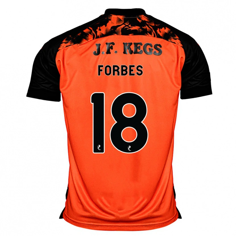 Danxen Mujer Camiseta Michael Forbes #18 Naranja Negro Blanco 1ª Equipación 2026/27 La Camisa México