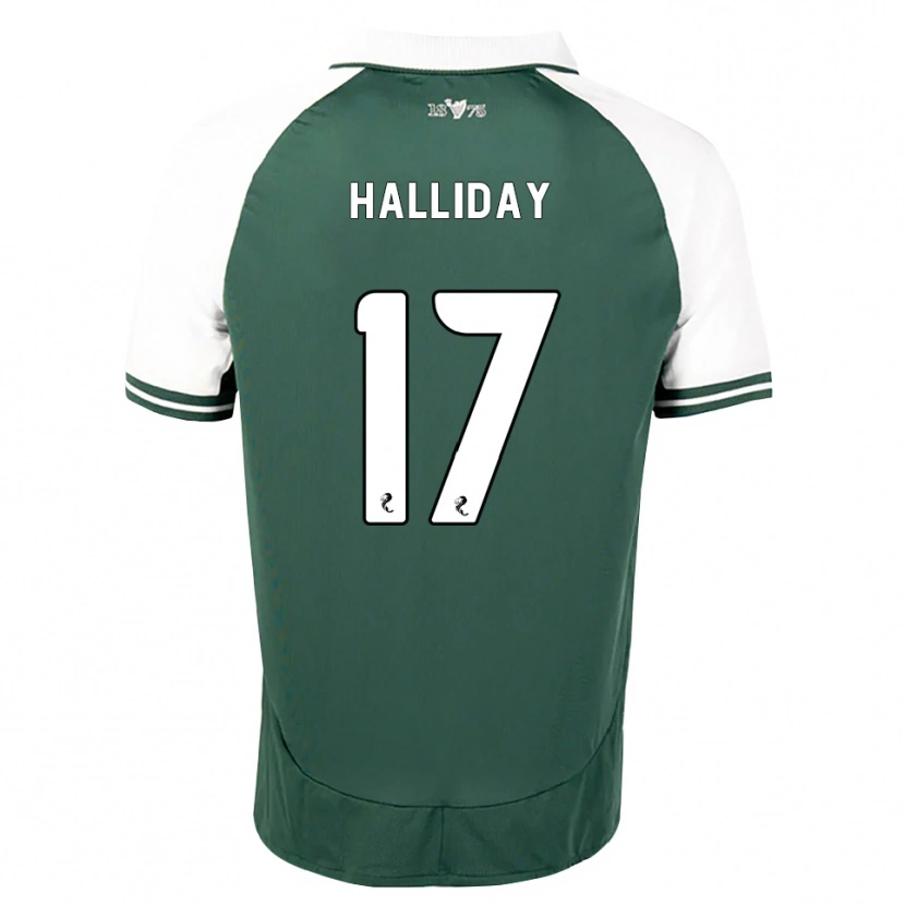 Danxen Mujer Camiseta Grant Halliday #17 Verde Marino Blanco 1ª Equipación 2026/27 La Camisa México