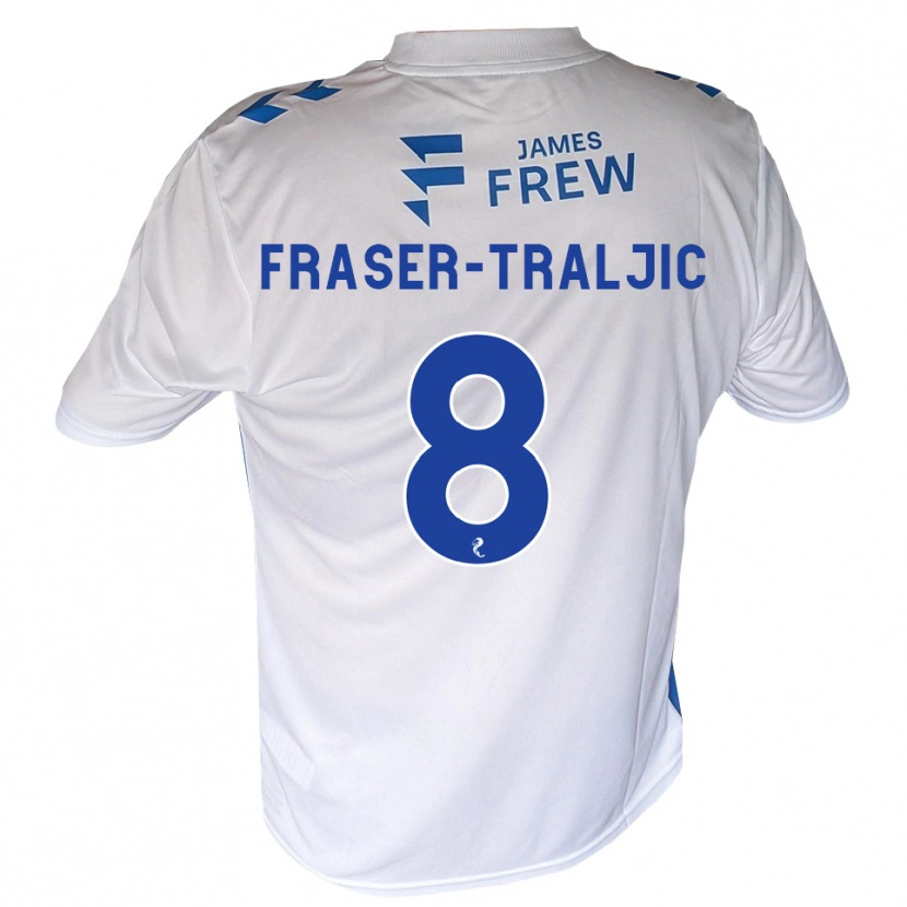 Danxen Mujer Camiseta Kali Fraser-Traljic #8 Azul Real Blanco 1ª Equipación 2026/27 La Camisa México