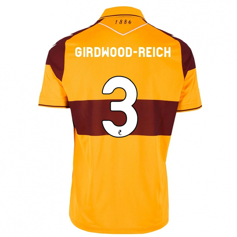 Danxen Mujer Camiseta Jake Girdwood-Reich #3 Granate Naranja 1ª Equipación 2026/27 La Camisa México