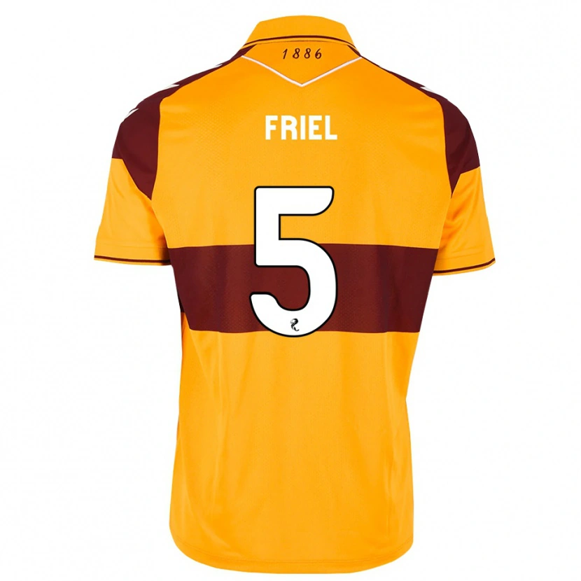 Danxen Mujer Camiseta Jon-Joe Friel #5 Granate Naranja 1ª Equipación 2026/27 La Camisa México