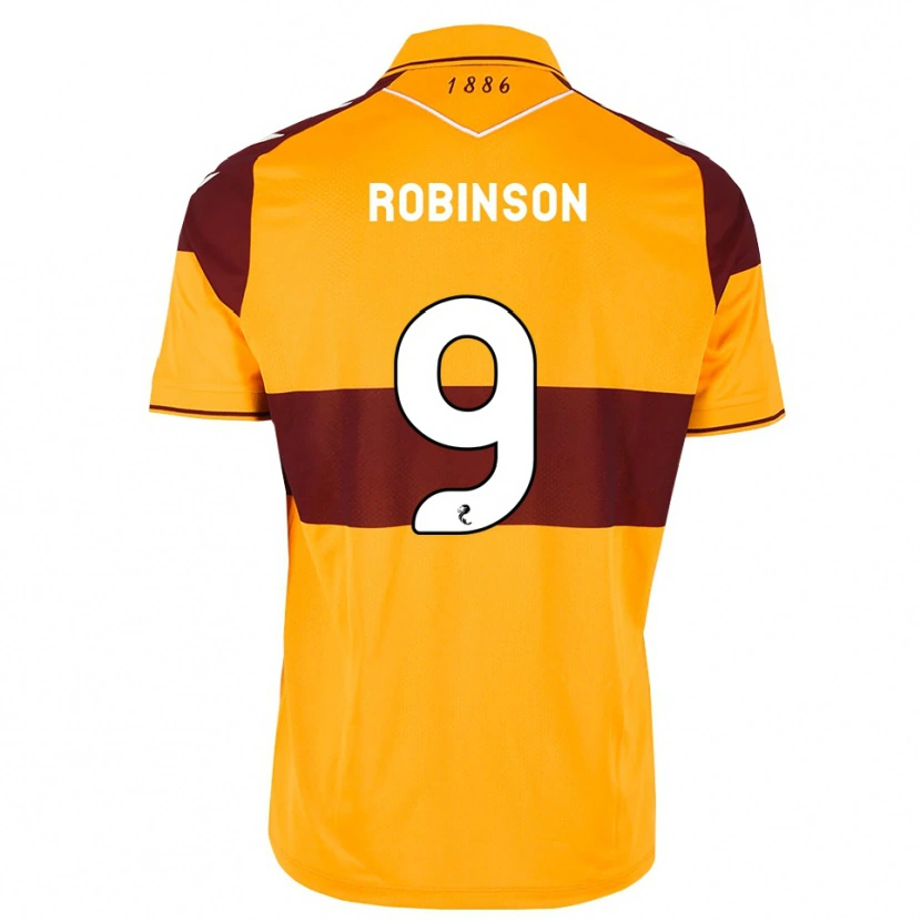 Danxen Mujer Camiseta Zach Robinson #9 Granate Naranja 1ª Equipación 2026/27 La Camisa México
