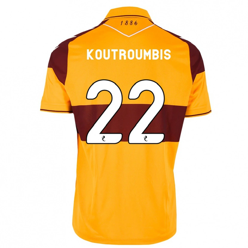 Danxen Mujer Camiseta John Koutroumbis #22 Granate Naranja 1ª Equipación 2026/27 La Camisa México