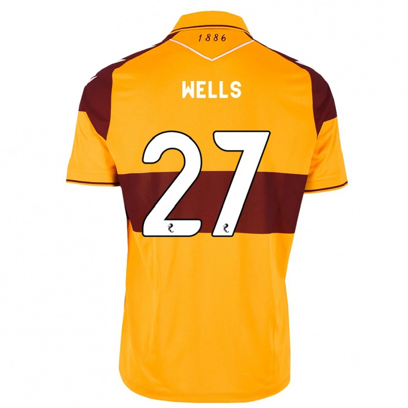 Danxen Mujer Camiseta Dylan Wells #27 Granate Naranja 1ª Equipación 2026/27 La Camisa México