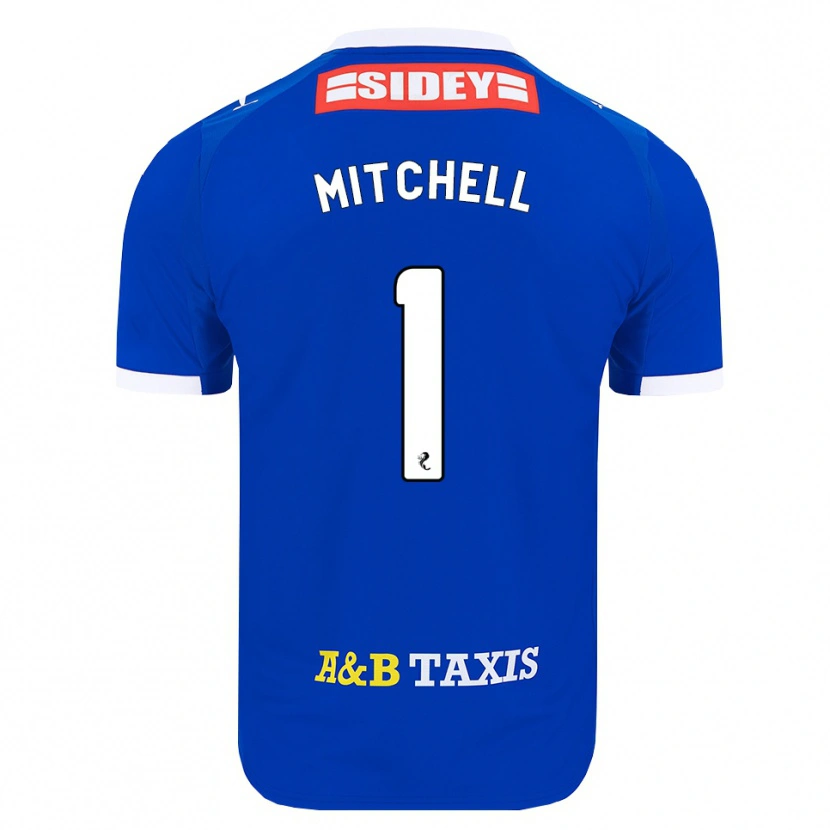 Danxen Mujer Camiseta Ellie Mitchell #1 Azul Rojo Amarillo 1ª Equipación 2026/27 La Camisa México