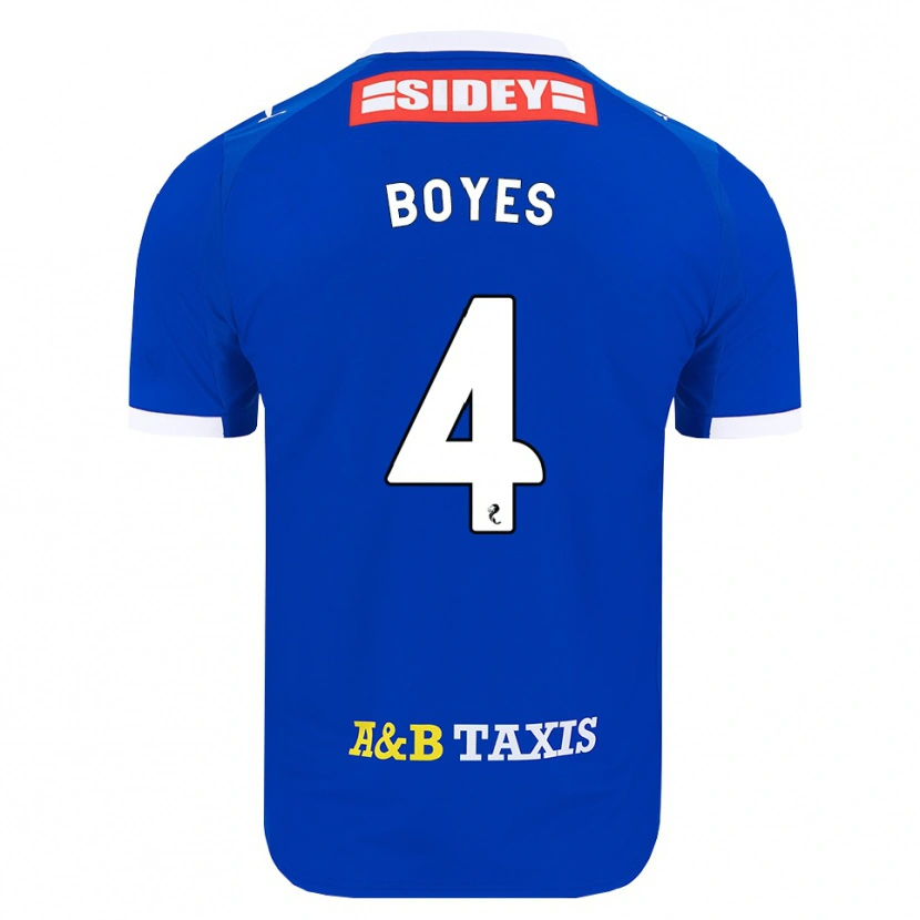 Danxen Mujer Camiseta Morgan Boyes #4 Azul Rojo Amarillo 1ª Equipación 2026/27 La Camisa México