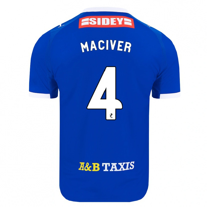 Danxen Mujer Camiseta Ellie Maciver #4 Azul Rojo Amarillo 1ª Equipación 2026/27 La Camisa México