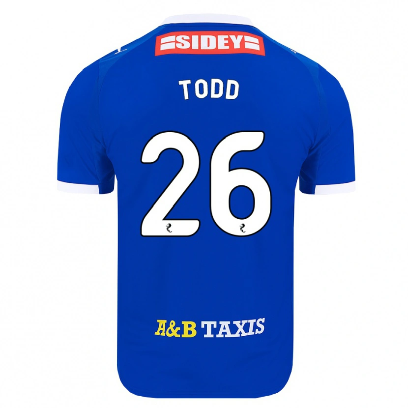 Danxen Mujer Camiseta Matty Todd #26 Azul Rojo Amarillo 1ª Equipación 2026/27 La Camisa México