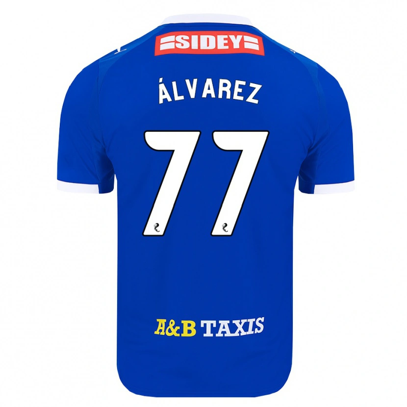 Danxen Mujer Camiseta Unax Álvarez #77 Azul Rojo Amarillo 1ª Equipación 2026/27 La Camisa México