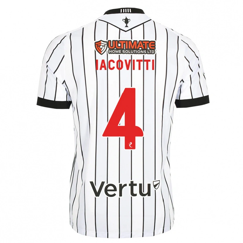 Danxen Mujer Camiseta Alex Iacovitti #4 Blanco Negro Rojo 1ª Equipación 2026/27 La Camisa México