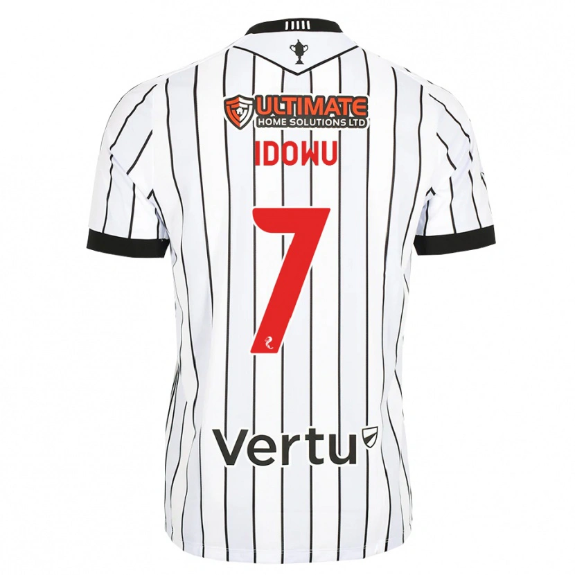 Danxen Mujer Camiseta Roland Idowu #7 Blanco Negro Rojo 1ª Equipación 2026/27 La Camisa México