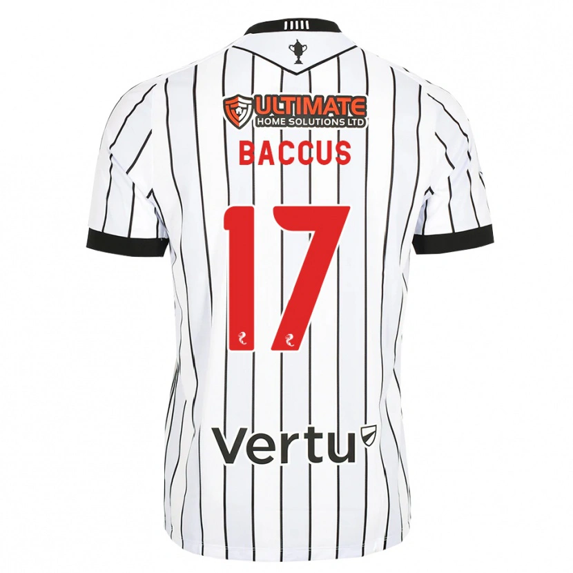 Danxen Mujer Camiseta Keanu Baccus #17 Blanco Negro Rojo 1ª Equipación 2026/27 La Camisa México