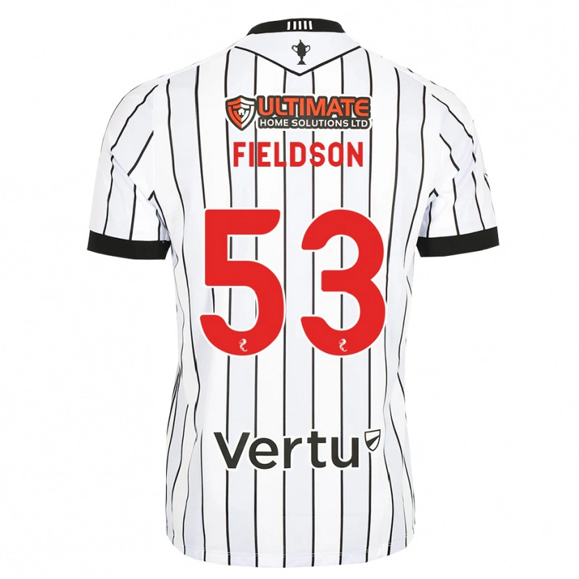 Danxen Mujer Camiseta Henry Fieldson #53 Blanco Negro Rojo 1ª Equipación 2026/27 La Camisa México