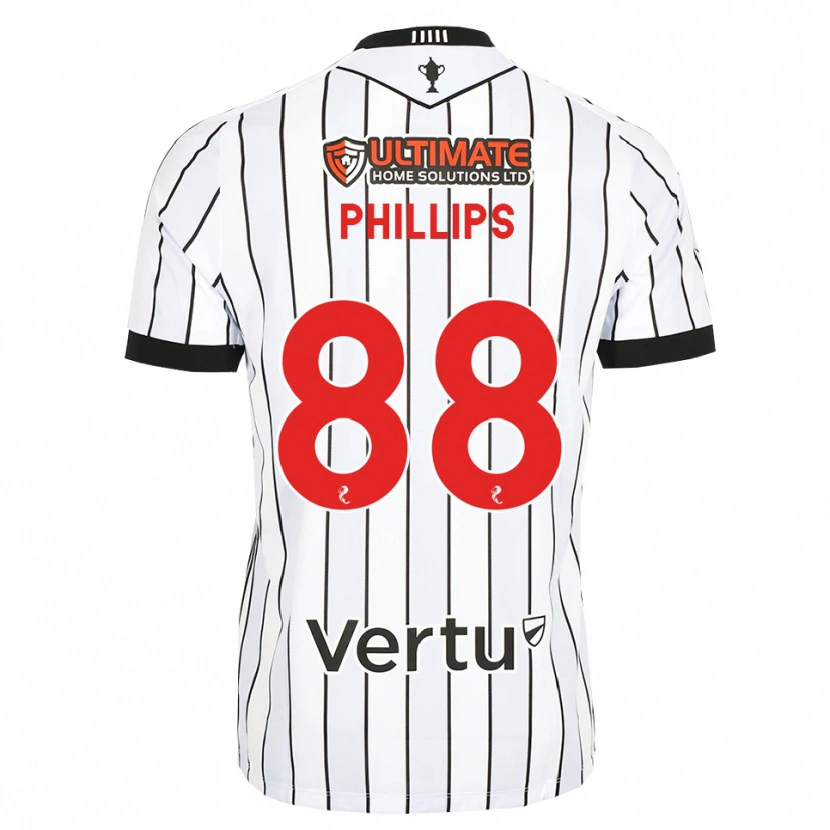 Danxen Mujer Camiseta Killian Phillips #88 Blanco Negro Rojo 1ª Equipación 2026/27 La Camisa México