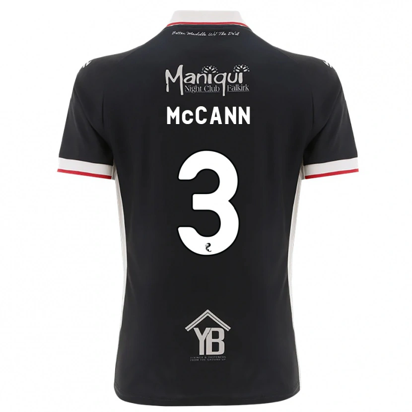 Danxen Mujer Camiseta Leon Mccann #3 Negro Blanco Rojo 1ª Equipación 2026/27 La Camisa México