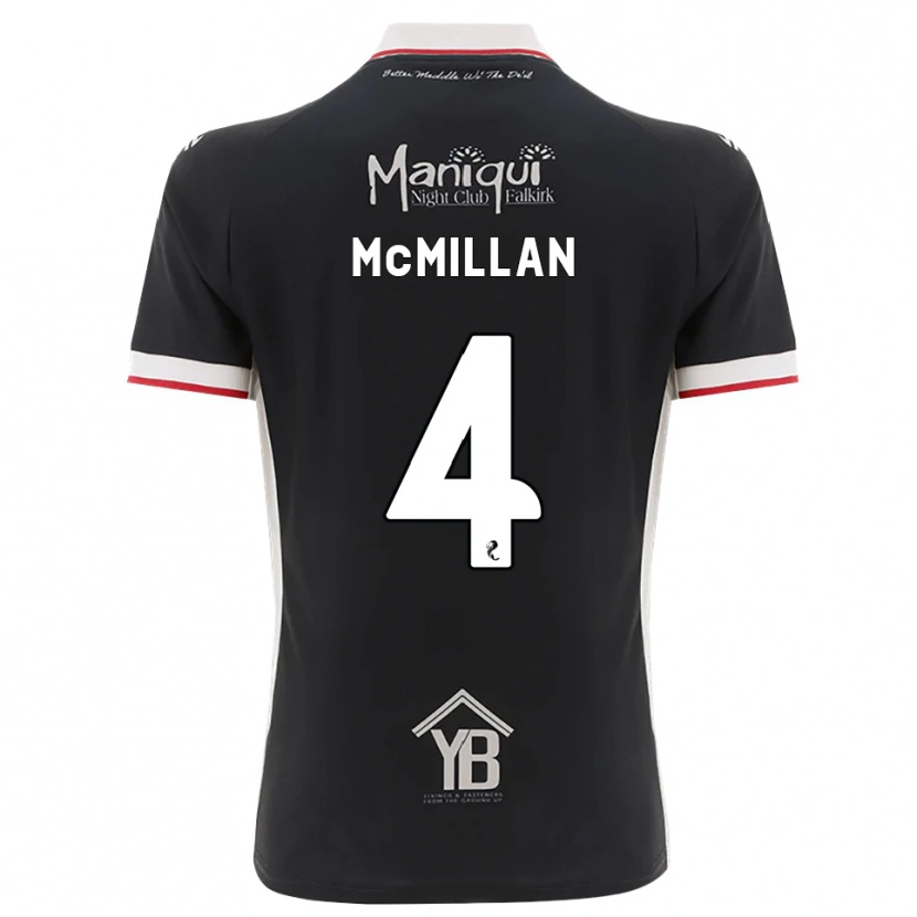 Danxen Mujer Camiseta Jack Mcmillan #4 Negro Blanco Rojo 1ª Equipación 2026/27 La Camisa México