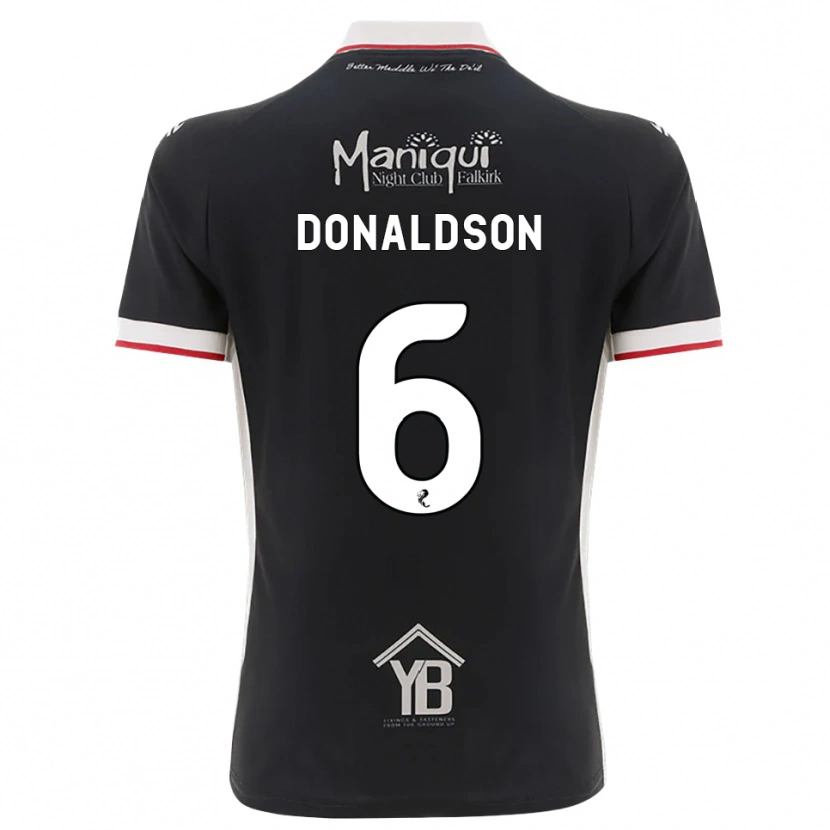 Danxen Mujer Camiseta Coll Donaldson #6 Negro Blanco Rojo 1ª Equipación 2026/27 La Camisa México