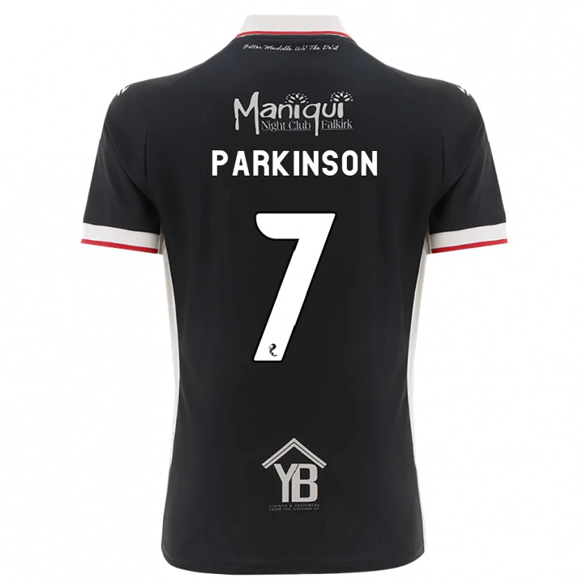 Danxen Mujer Camiseta Ben Parkinson #7 Negro Blanco Rojo 1ª Equipación 2026/27 La Camisa México