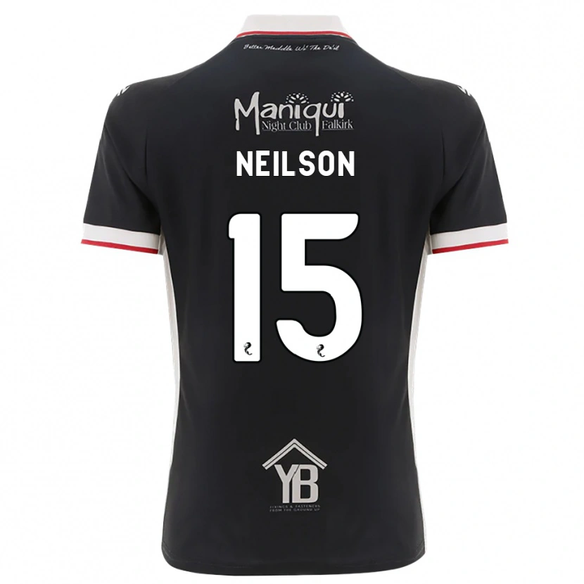 Danxen Mujer Camiseta Lewis Neilson #15 Negro Blanco Rojo 1ª Equipación 2026/27 La Camisa México