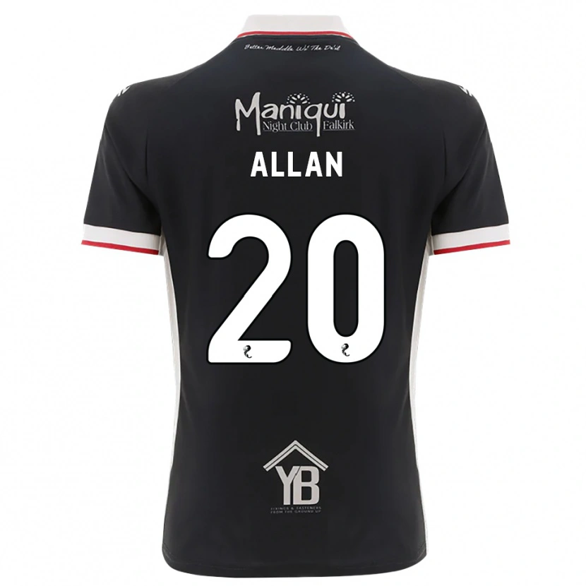 Danxen Mujer Camiseta Connor Allan #20 Negro Blanco Rojo 1ª Equipación 2026/27 La Camisa México
