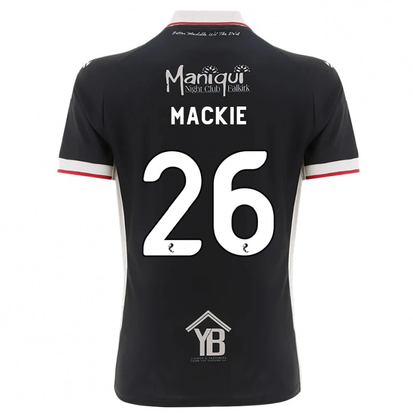Danxen Mujer Camiseta Sean Mackie #26 Negro Blanco Rojo 1ª Equipación 2026/27 La Camisa México