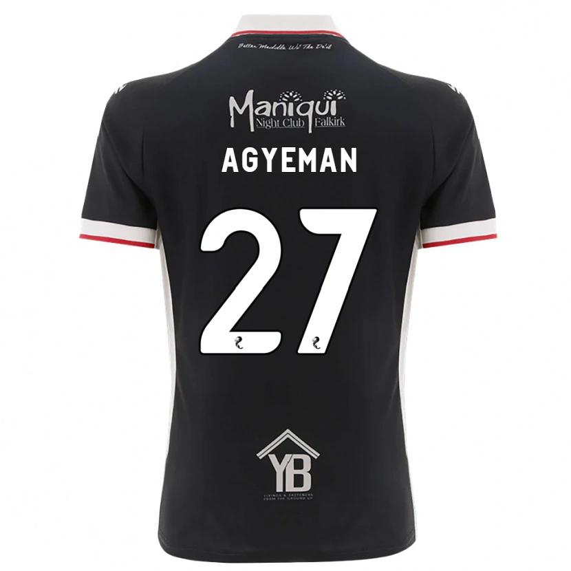 Danxen Mujer Camiseta Alfie Agyeman #27 Negro Blanco Rojo 1ª Equipación 2026/27 La Camisa México