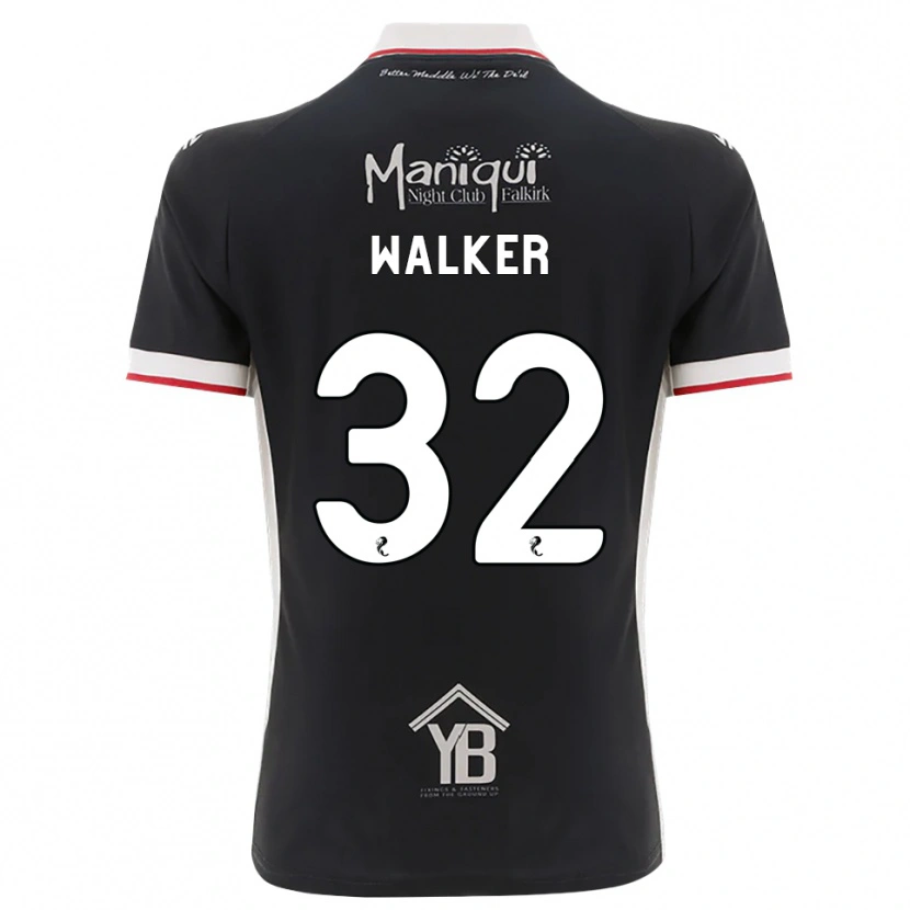 Danxen Mujer Camiseta Rhys Walker #32 Negro Blanco Rojo 1ª Equipación 2026/27 La Camisa México