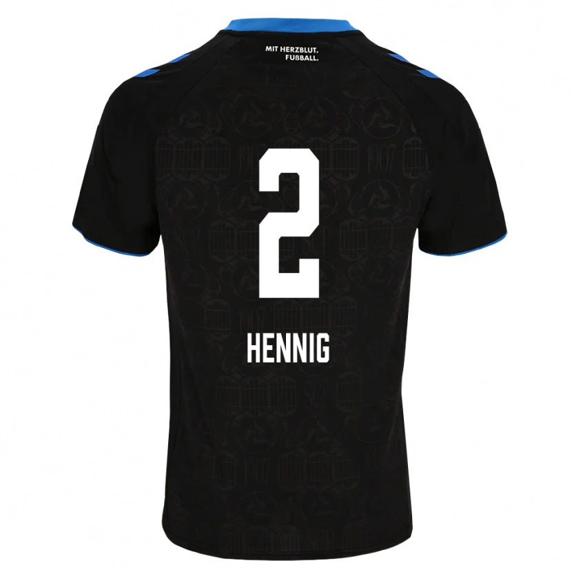 Danxen Mujer Camiseta Lenny Hennig #2 Negro Blanco Rojo 1ª Equipación 2026/27 La Camisa México