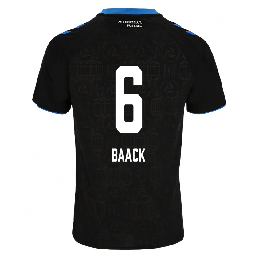Danxen Mujer Camiseta Tom Baack #6 Negro Blanco Rojo 1ª Equipación 2026/27 La Camisa México