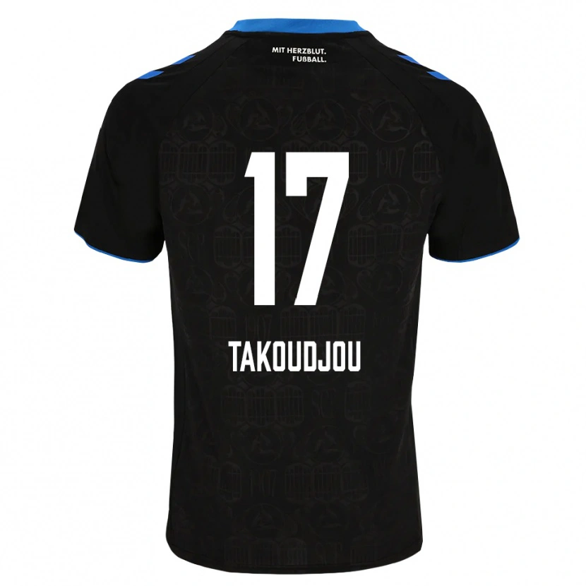 Danxen Mujer Camiseta Alan Takoudjou Somolinos #17 Negro Blanco Rojo 1ª Equipación 2026/27 La Camisa México
