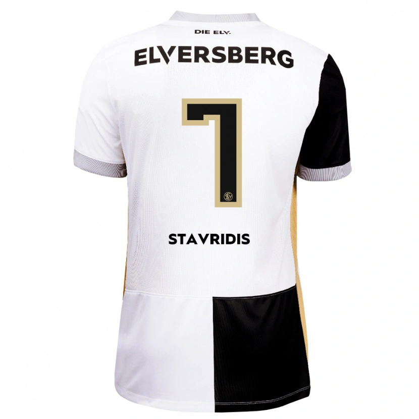 Danxen Mujer Camiseta Angelos Stavridis #7 Negro Blanco Marrón 1ª Equipación 2026/27 La Camisa México