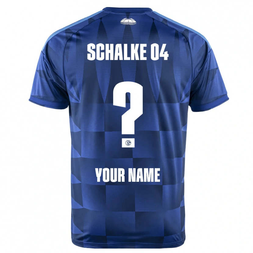 Danxen Mujer Camiseta Su Nombre #0 Azul Oscuro Amarillo Blanco 1ª Equipación 2026/27 La Camisa México