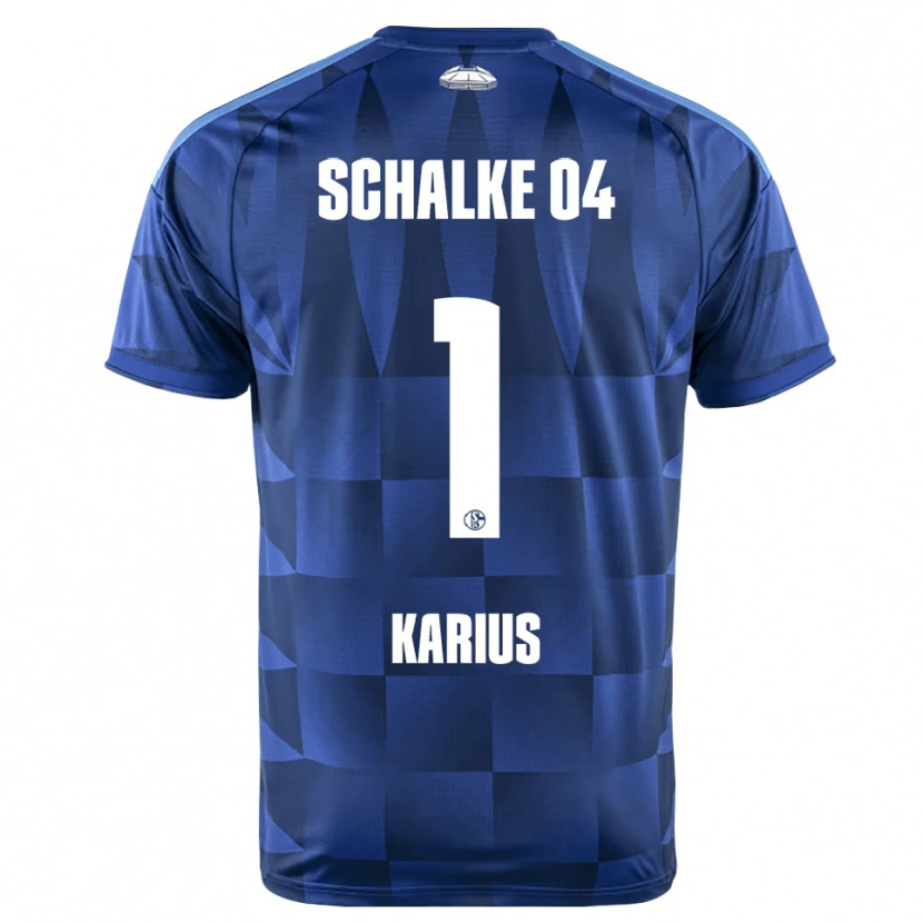 Danxen Mujer Camiseta Loris Karius #1 Azul Oscuro Amarillo Blanco 1ª Equipación 2026/27 La Camisa México